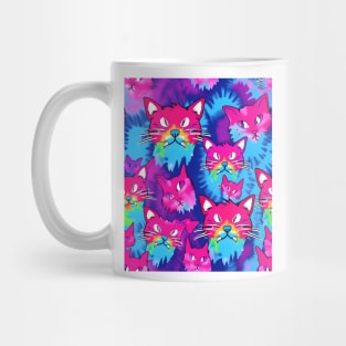 Tie Dye Cat Mug